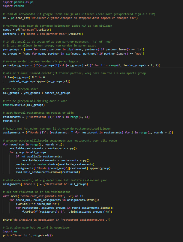 Happen en stappen project